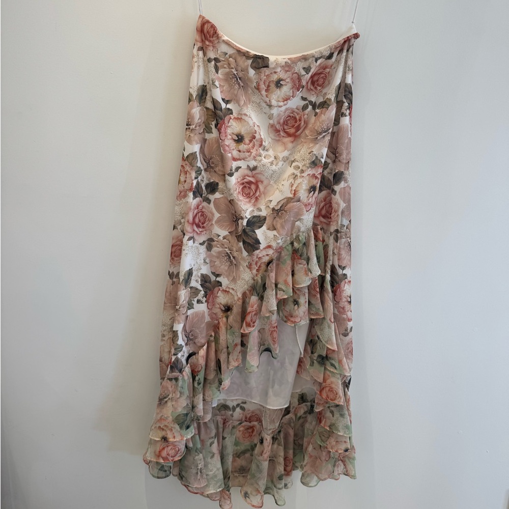 Alice and Olivia high low chiffon skirt